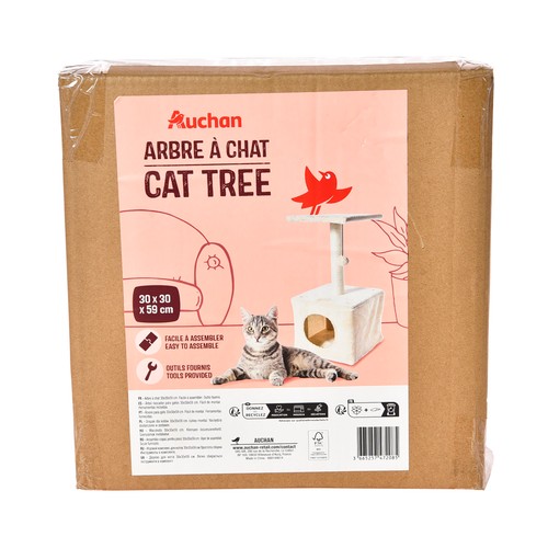 PRODUCTO ALCAMPO Árbol rascador para gatos (30 x 90 x 59 cm).
