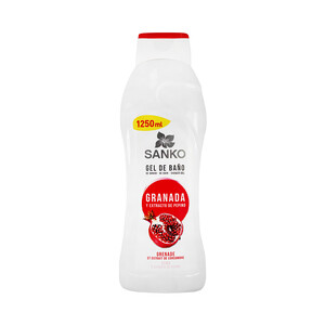 Imagen de SANKO Gel de baño o ducha con extracto de granada y pepino SANKO 1250 ml