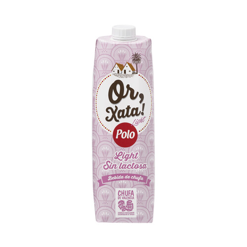 Horchata ligth sin lactosa, con denominación de origen Chufa de Valencia OR,XATA 1 l.