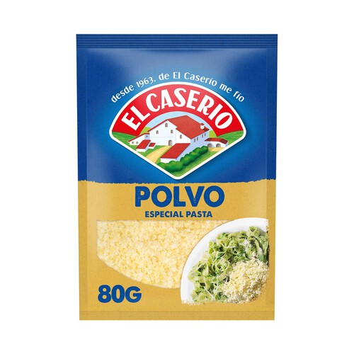 Queso rallado en polvo EL CASERIO 80 g.