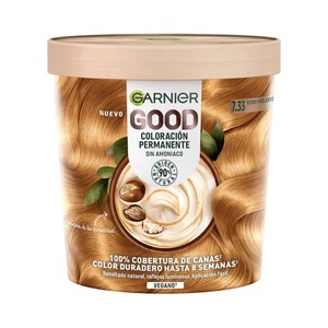 GARNIER Good tono 7.33 Rubio miel de cayena Coloración permanente sin amoniaco.