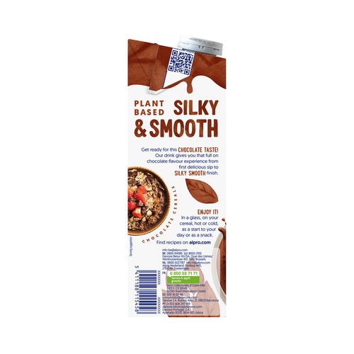 ALPRO Bebida vegetal de soja con sabor a chocolate 1 l.