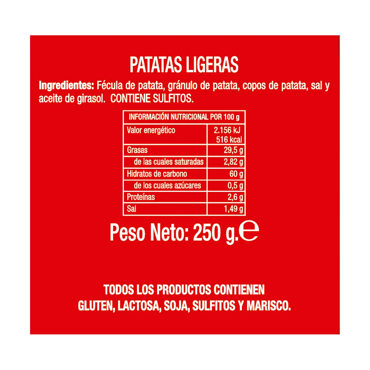 Patatas fritas light 250 g