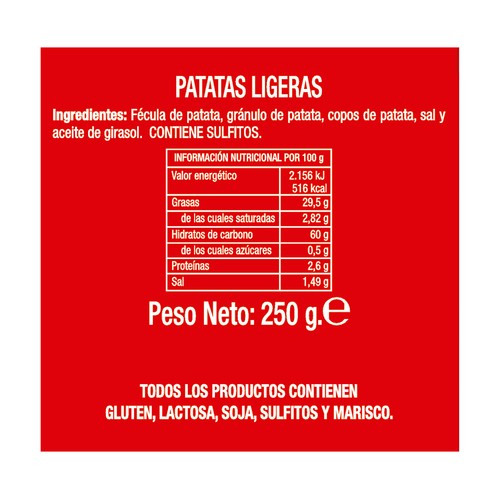 ANIZVI Patatas fritas light 250 g