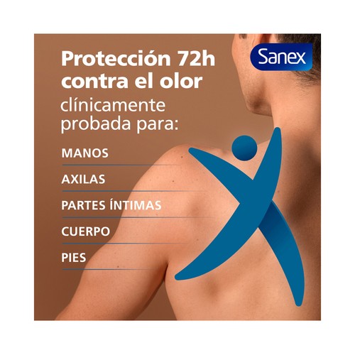 SANEX Men fresh defence Desodorante en crema masculino para todo el cuerpo (manos, axilas, zonas íntimas ...) 75 ml.