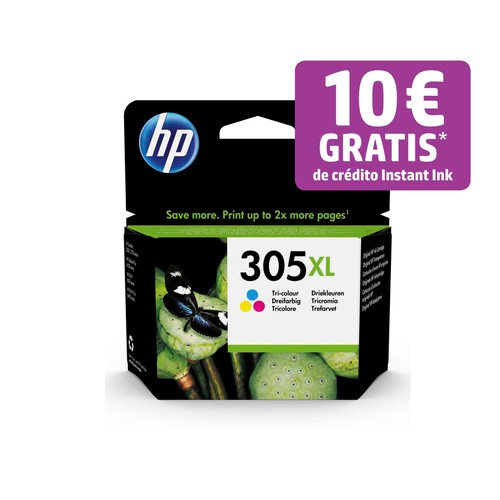 Cartucho de tinta original HP 305XL 3YM63AE, tricolor.