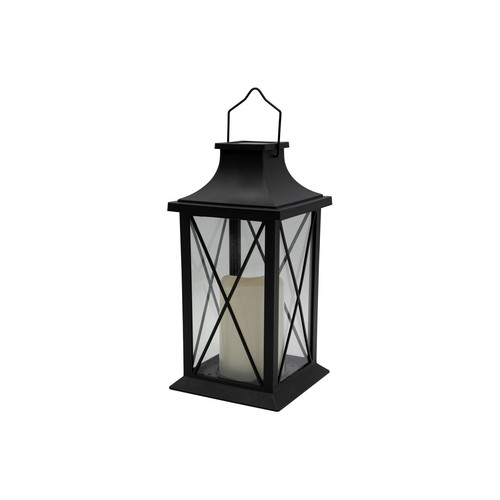 Lámpara solar de metal, altura 30 cm, GARDENSTAR.