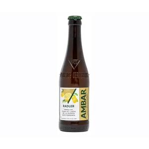 AMBAR RADLER  Cerveza y limón botella 33 cl.