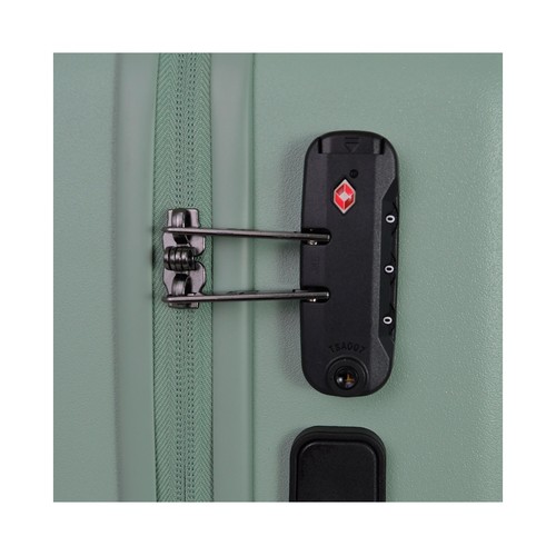 Maleta de cabina tipo trolley  8 ruedas lock equalize 55cm verde. AIRPORT