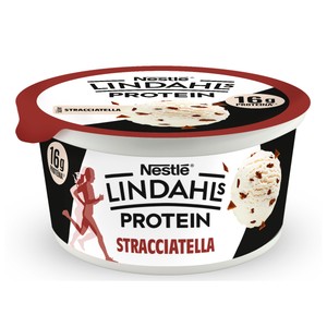 Imagen de LINDAHLS Especialidad de queso fresco desnatado y preparado de stracciatella Pro+ de Nestle 160 g.