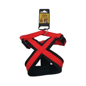 PRODUCTO ALCAMPO Arnés (1.5 cm) de color rojo, para perros de tamaño S 20 - 40 cm.