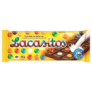 Imagen de Chocolate con leche y Lacasitos LACASA 75 g