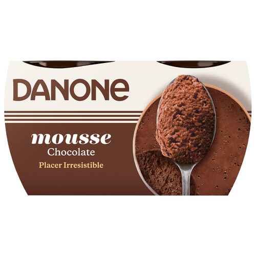DANONE Mousse de textura ligera e inteso sabor a chocolate DANONE 4 x 60 g.