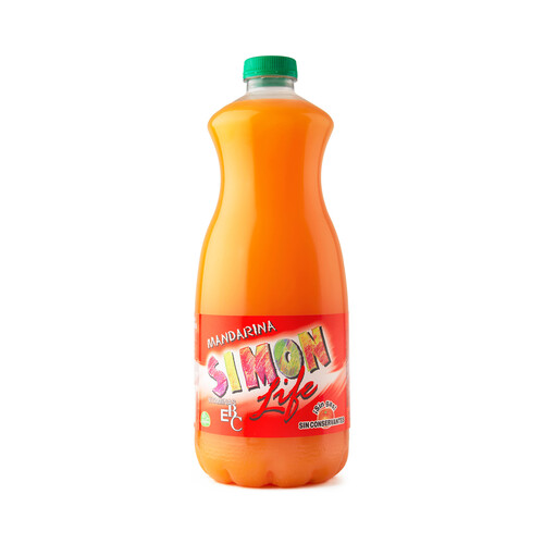 SIMON LIFE Refresco refrigerado de mandarina SIMON LIFE botella de 1,5 l.