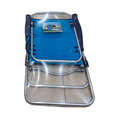 Silla playera tipo cama con respaldo alto, de aluminio, de 105x73x64 cm, EURASPA