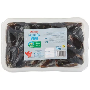 ALCAMPO CULTIVAMOS LO BUENO Mejillones 25/37  Bandeja de 1 kg.