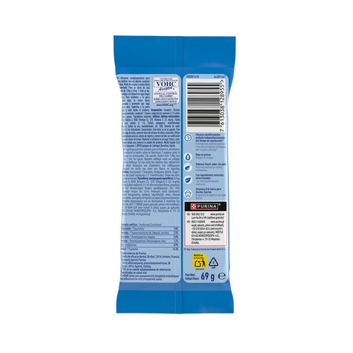 DENTALIFE Snack dental para perro mediano (12-25 Kg.) 3 uds. 69 g.