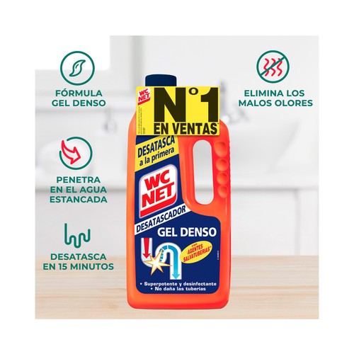 WC NET Desatascador de tuberías1 litro
