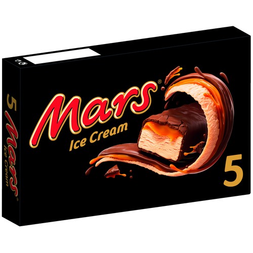 MARS Snack cremoso de caramelo recubierto de chocolate 5 uds. 200 g.