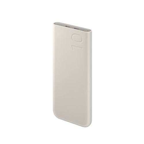 Powerbank 10.000 Mah SAMSUNG EB-P3400, cable de carga usb-c, color beige.