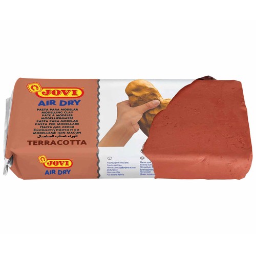 Pastilla de 1000 g de pasta para modelar de color terracota JOVI.