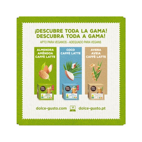 DOLCE GUSTO Café en cápsulas con leche de almendras I5, 12 uds. 