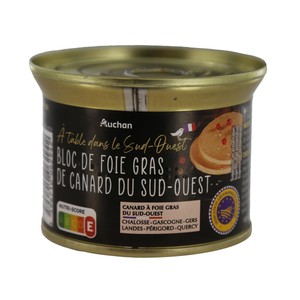 Imagen de Bloc de foie gras de pato PRODUCTO ALCAMPO 150 g.