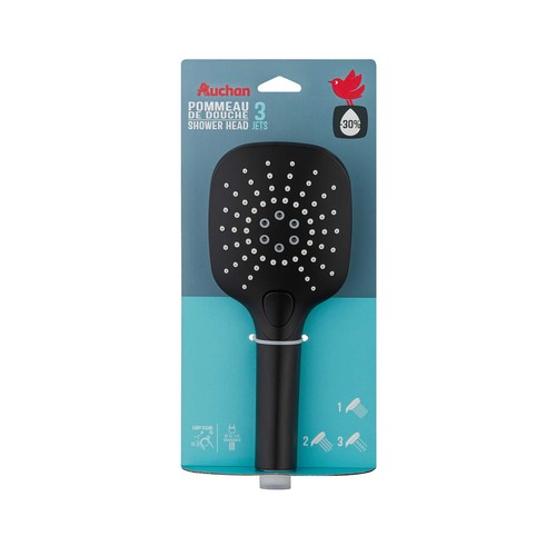 Alcachofa de ducha, 3 funciones, PRODUCTO ALCAMPO.