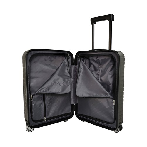 Maleta de cabina tipo trolley  8 ruedas multifunctional  55cm gris. AIRPORT
