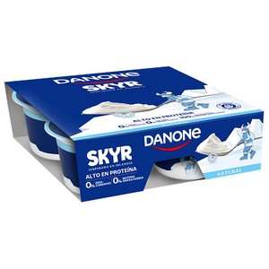 Skyr natural con alto contenido en proteína y 0% materia grasa 4 x 100 g.