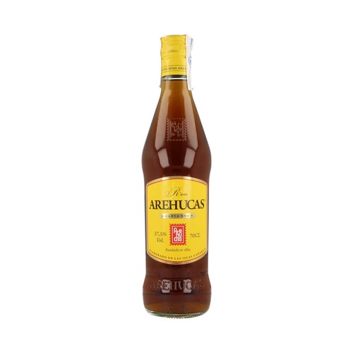 AREHUCAS Ron dorado AREHUCAS botella de 70 cl.