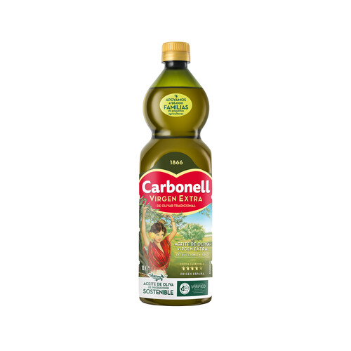 CARBONELL Aceite de oliva virgen extra botella de 1 l.