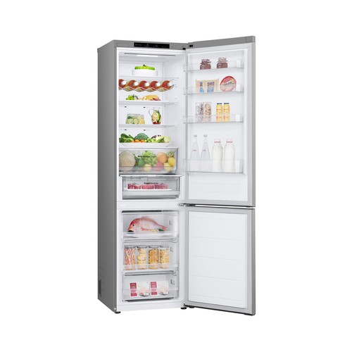 Frigorífico combi 204cm LG GBV3200CPY NO FROST TOTAL, clasificación energética: C, H: 204cm, A: 59,5cm, F: 67,5cm, capacidad total: 387L.