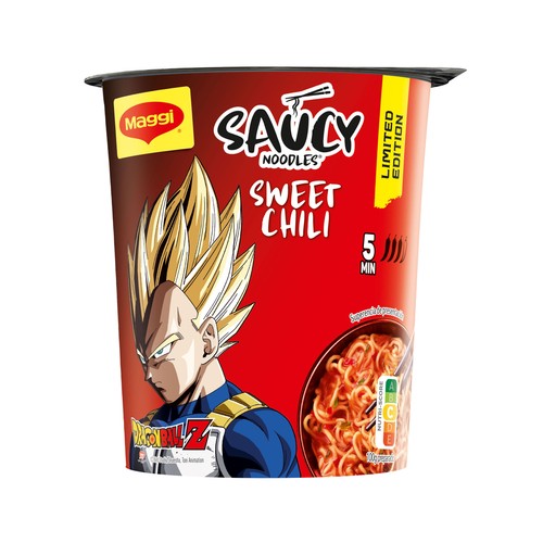 MAGGI Saucy Noodles fideos instantáneos sabor a salsa de chili dulce 75 g