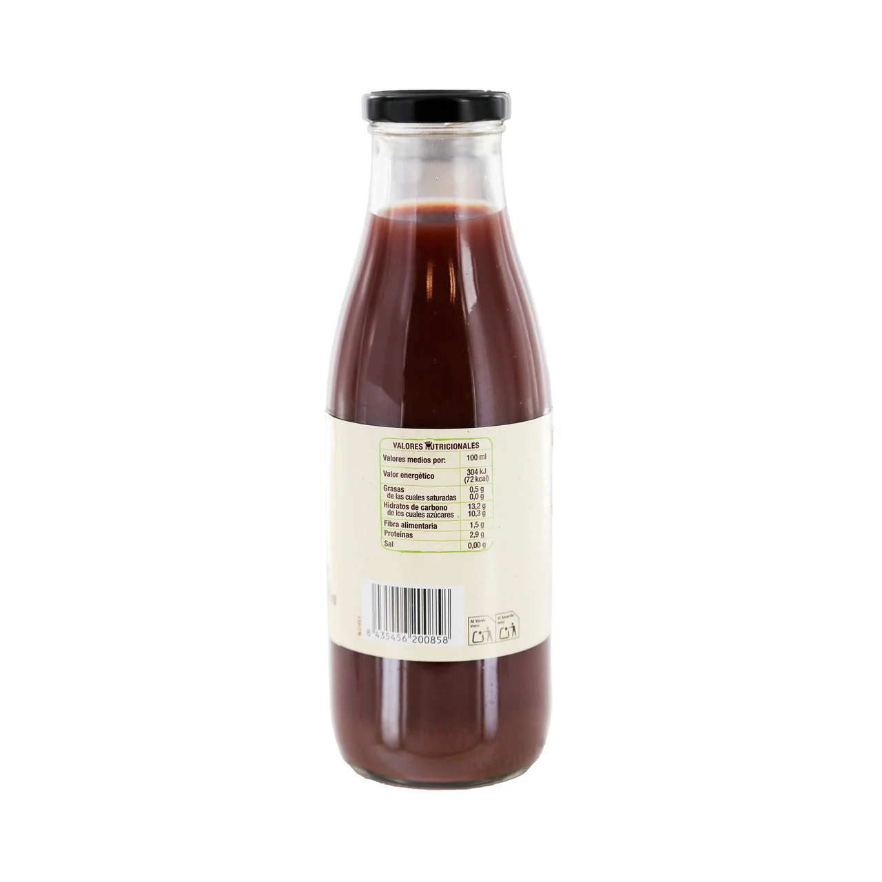 PRODUCTO ALCAMPO Bio Zumo de granada exprimida procedente de agricultura ecológica bote 75 cl.