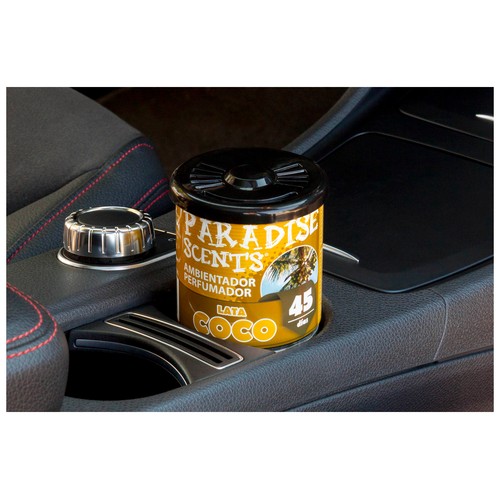 Ambientador coche en gel con aroma coco, PARADISE SCENTS