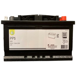 Imagen de Batería de coche 60Ah, arranque 560A, 12V, PRODUCTO ECONÓMICO ALCAMPO.