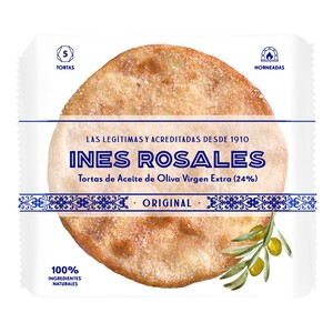 Imagen de INÉS ROSALES Torta de aceite de oliva virgen extra 5 uds x 150 g.