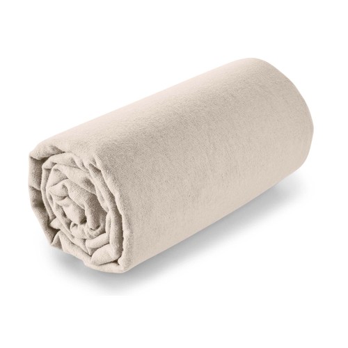 Sábana bajera ajustable de franela para cama de 105 cm, 100% algodón, ACTUEL. Modelos surtidos, 1 unidad.