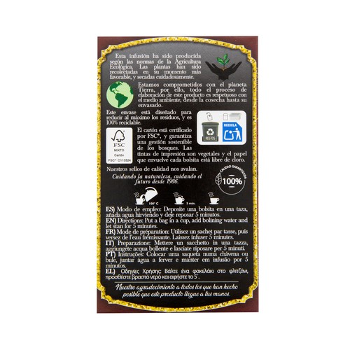 ARTEMIS BIO Infusión Garam Massala ecológica ARTEMIS BIO 20 uds. 28 g.