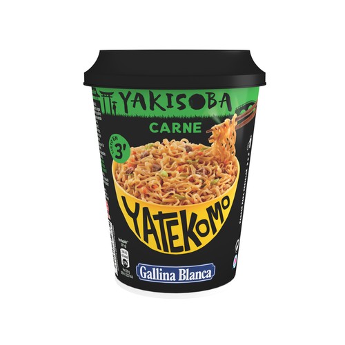 YATEKOMO Fideos Orientales instantáneos (noodles) de carne 93 g.