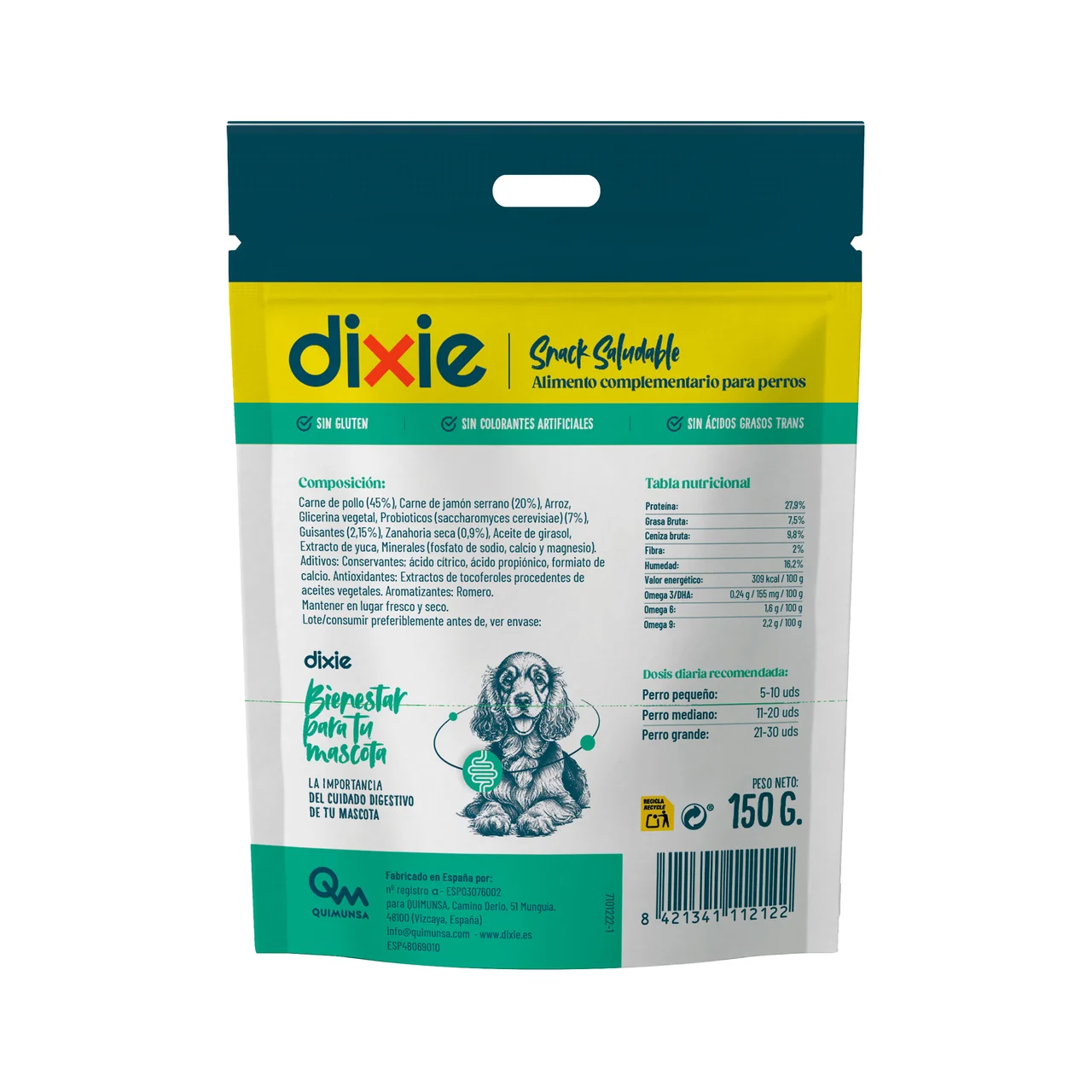 Snack saludable digestive 150 g.