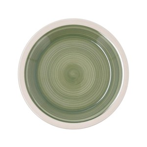 Plato Postre Cerámica Verde Calypso 19 Cm.