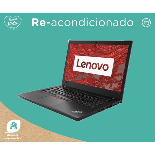 Portátil reacondicionado LENOVO T480, INTEL I5, 240 GB SSD, 16 GB RAM, pantalla 35,56cm (14")