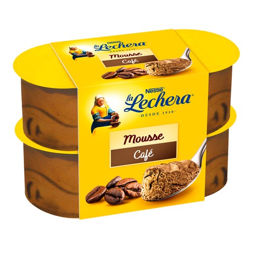 LA LECHERA Mousse de café de Nestlé 4 x 58 g.