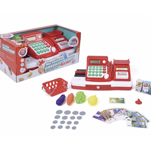 Mi Caja Registradora Auchan con sonido y 48 accesorios ONE TWO FUN ALCAMPO +3 años.