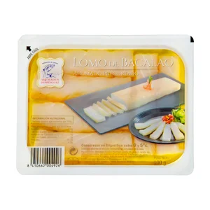 AHUMADOS DOMINGUEZ Lomos de bacalao ahumados AHUMADOS DOMÍNGUEZ 100 g.