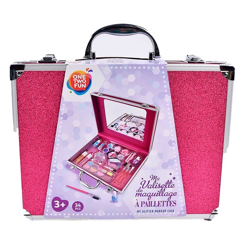Maletin De Maquillaje Grande 34 Piezas ONE TWO FUN ALCAMPO +3 años.