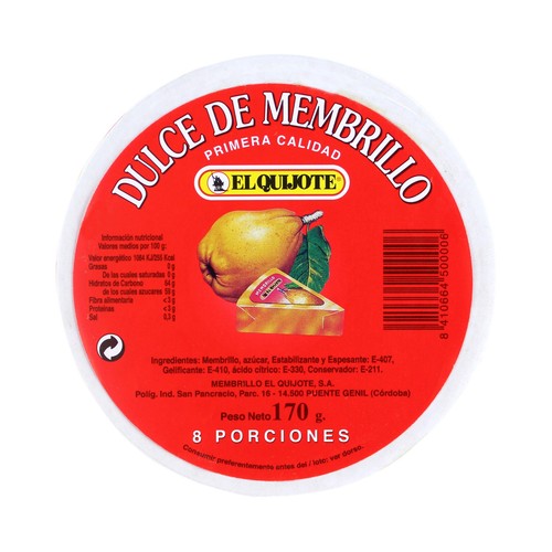 EL QUIJOTE Dulce de membrillo en porciones EL QUIJOTE 170 g.