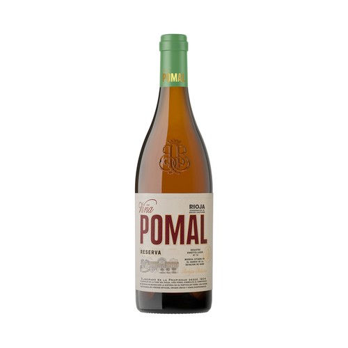 VIÑA POMAL Vino blanco reserva con D.O. Ca. Rioja botella 75 cl.